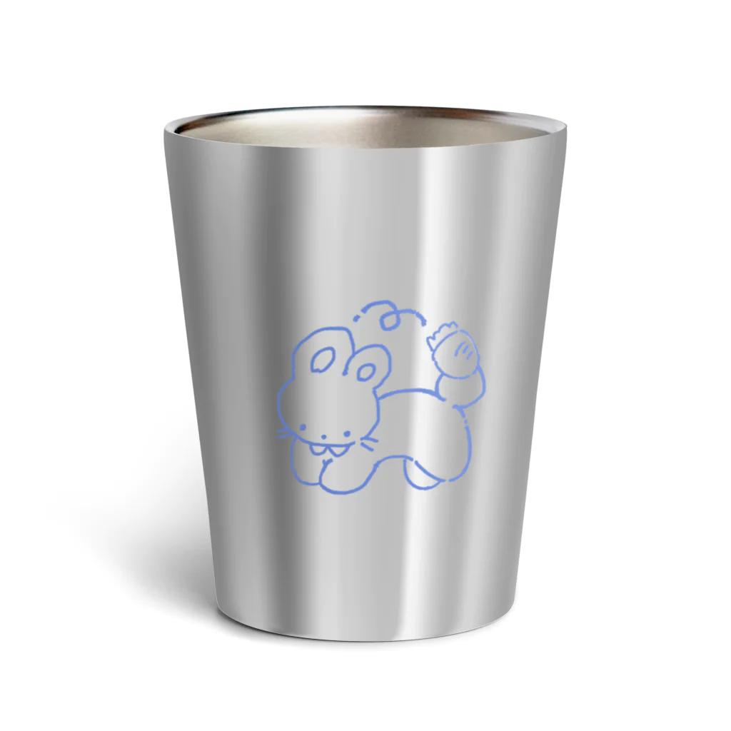 「ごめん々ね 」と言っのうさぎジャンプ Thermo Tumbler