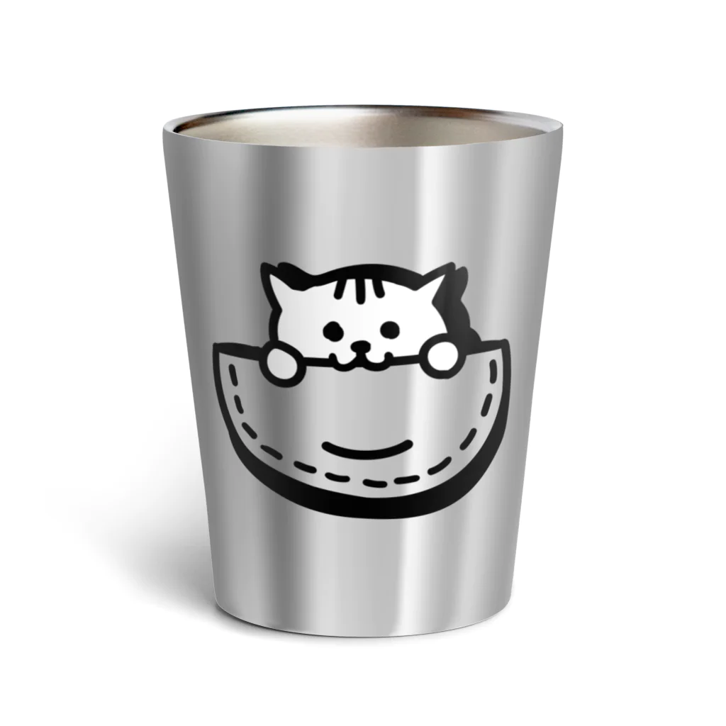 ことり屋のポケットの中の子猫 Thermo Tumbler