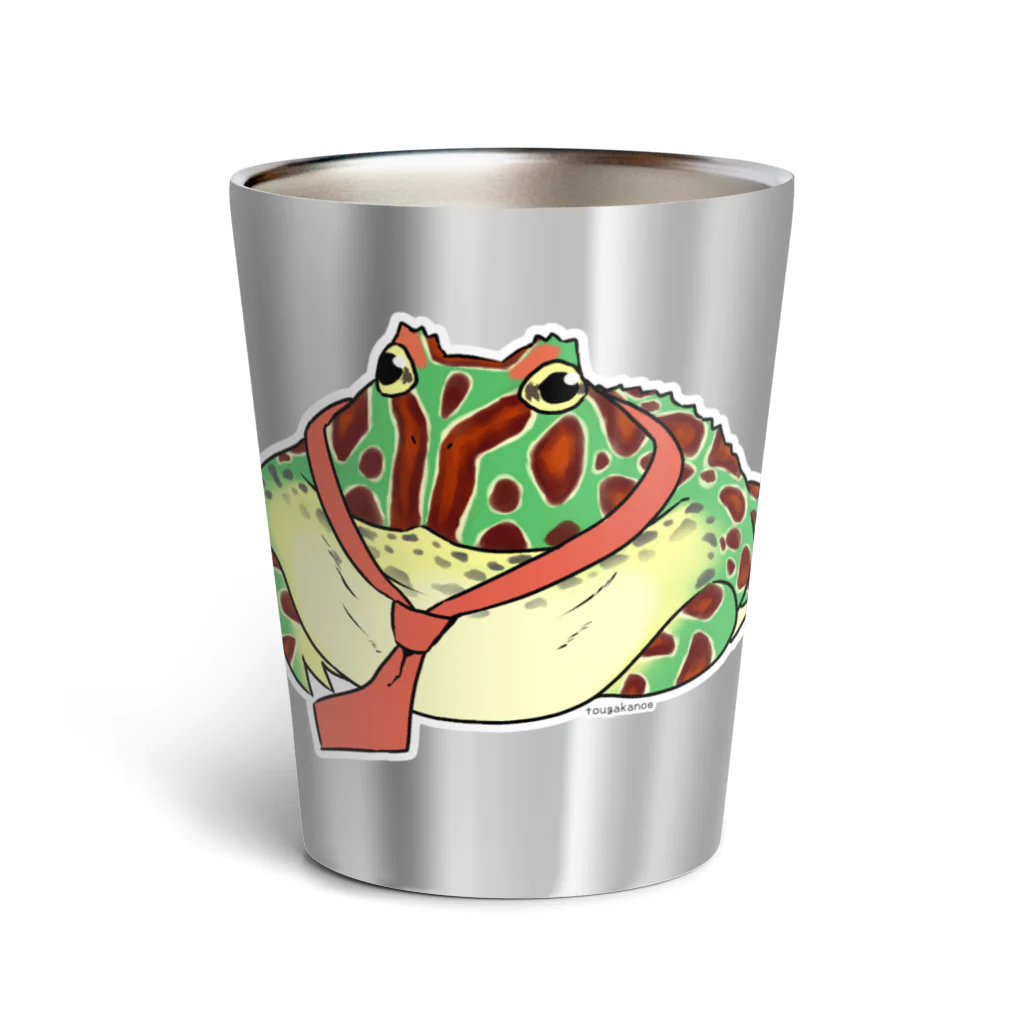 tougakanoe🐸のベルツノガエル　おもちさん Thermo Tumbler