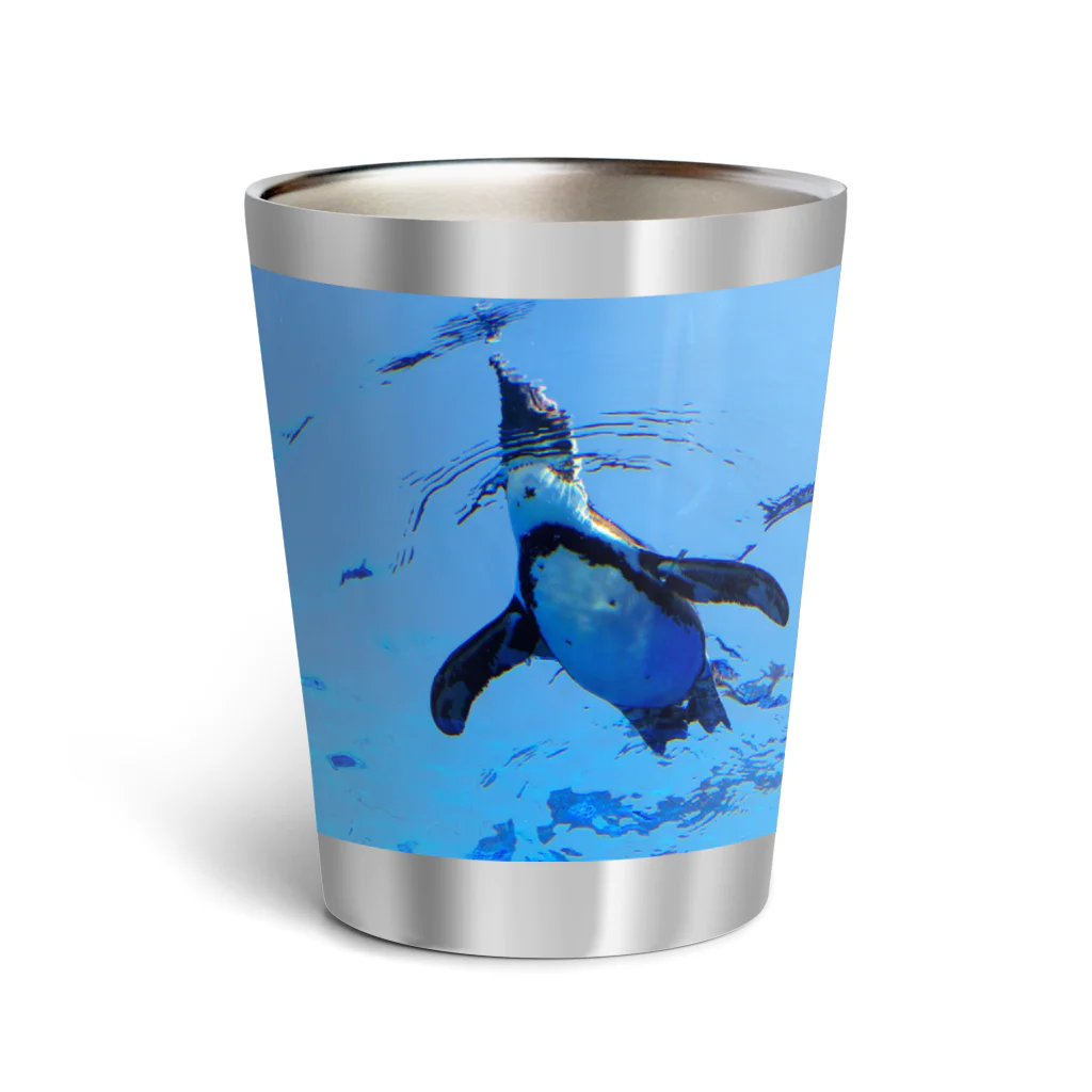 Studio  BLUEの空飛ぶペンギン Thermo Tumbler