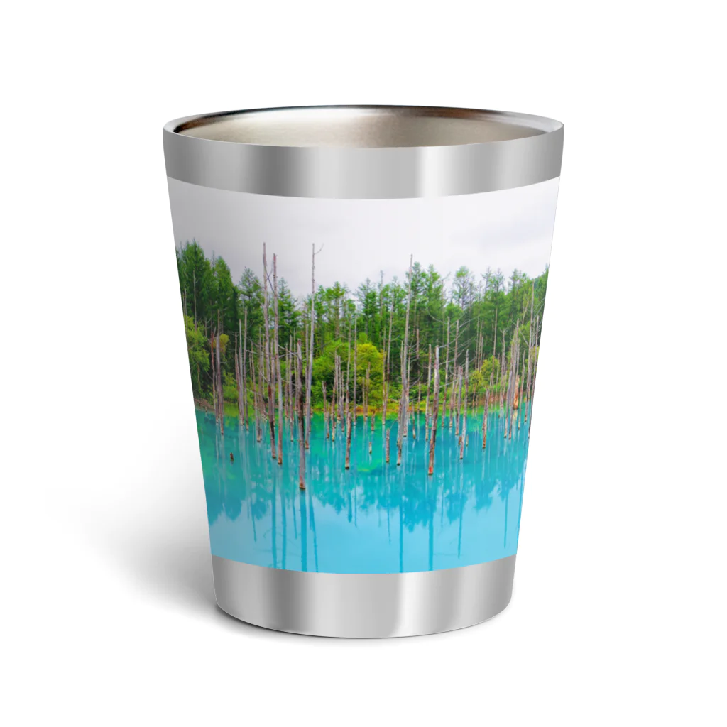 Studio  BLUEの北海道　美瑛　青い池 Thermo Tumbler