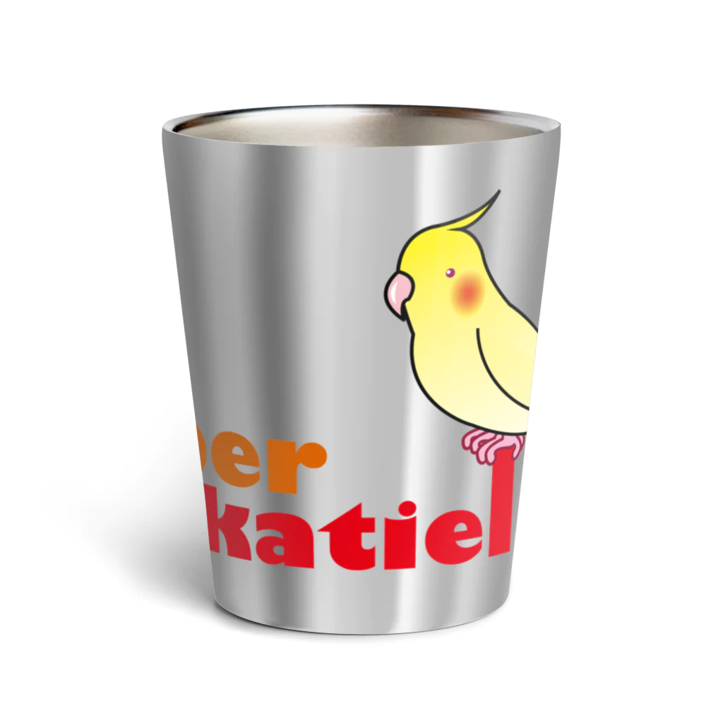 ゴロニャーのダサT屋さんのオカメインコ　#cockatiel Thermo Tumbler