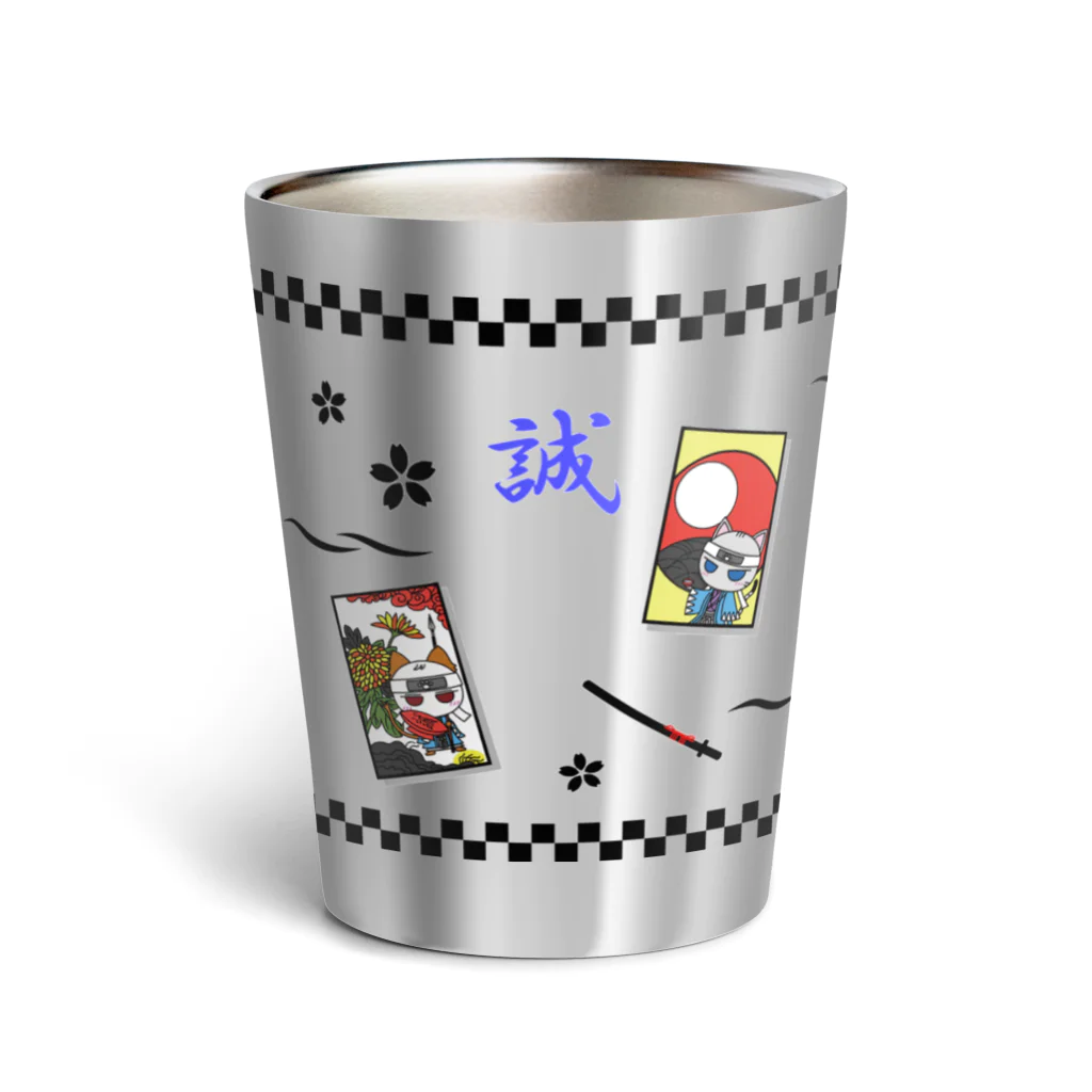 にゃーにゃー組@LINEスタンプ＊絵文字販売中！のにゃーにゃー組＊花札 Thermo Tumbler