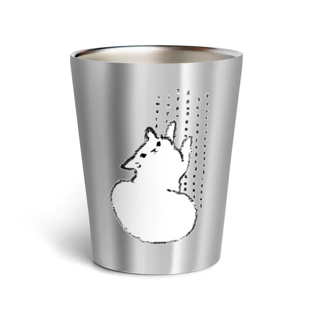 猫近の「壁はボクのもの」猫近の猫より Thermo Tumbler