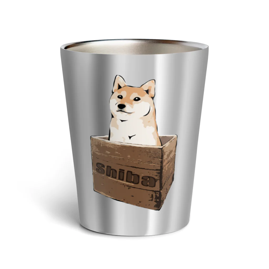 犬グッズの店しえるぶるーの箱入り柴犬 Thermo Tumbler