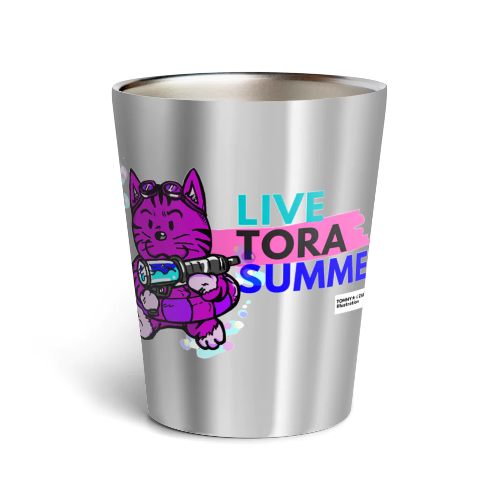 TOMMY★☆ZAWA　ILLUSTRATIONのとらなつ。ピンク。 Thermo Tumbler