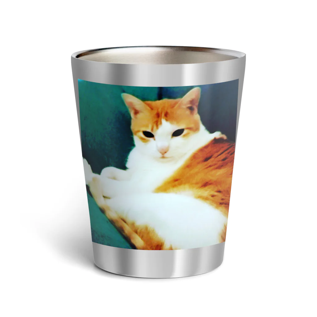 葉のり猫ショップのPretty in green サーモタンブラー Thermo Tumbler