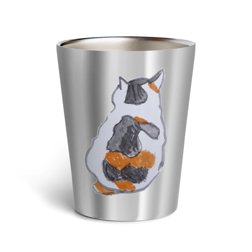 ゲラゴ商會の哀愁の三毛猫 Thermo Tumbler