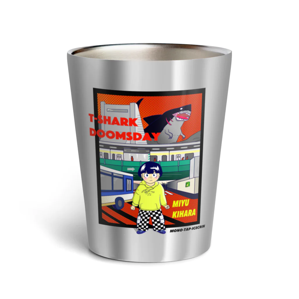 木原実優のティラシャーク屋さん。のティラシャーク屋さん×clownものまる。 Thermo Tumbler