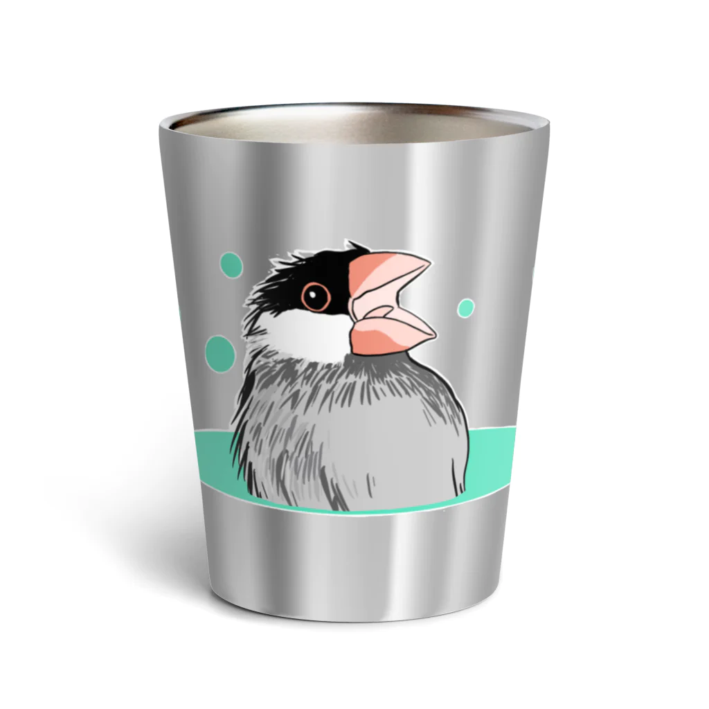 キャルルCITYのサッパリ文鳥 Thermo Tumbler