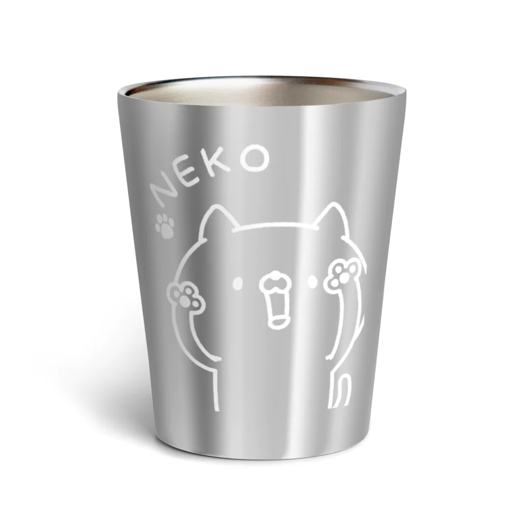 ユウィズのNEKO（白） Thermo Tumbler