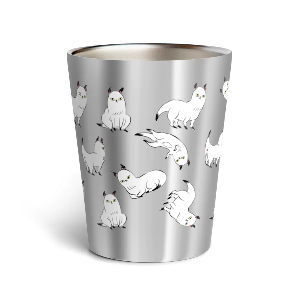 かわいい尻子玉の約束の天啓猫 Thermo Tumbler