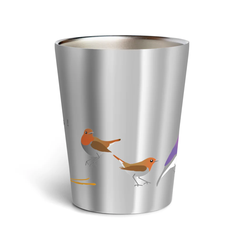 エダマメトイチ雑貨店のI love birds ! 5 Thermo Tumbler