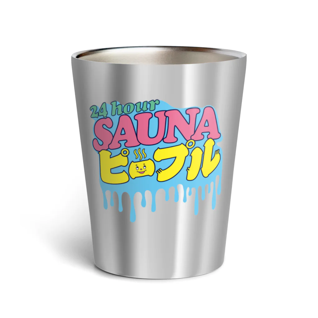 LONESOME TYPE ススの24時間サウナピープル Thermo Tumbler