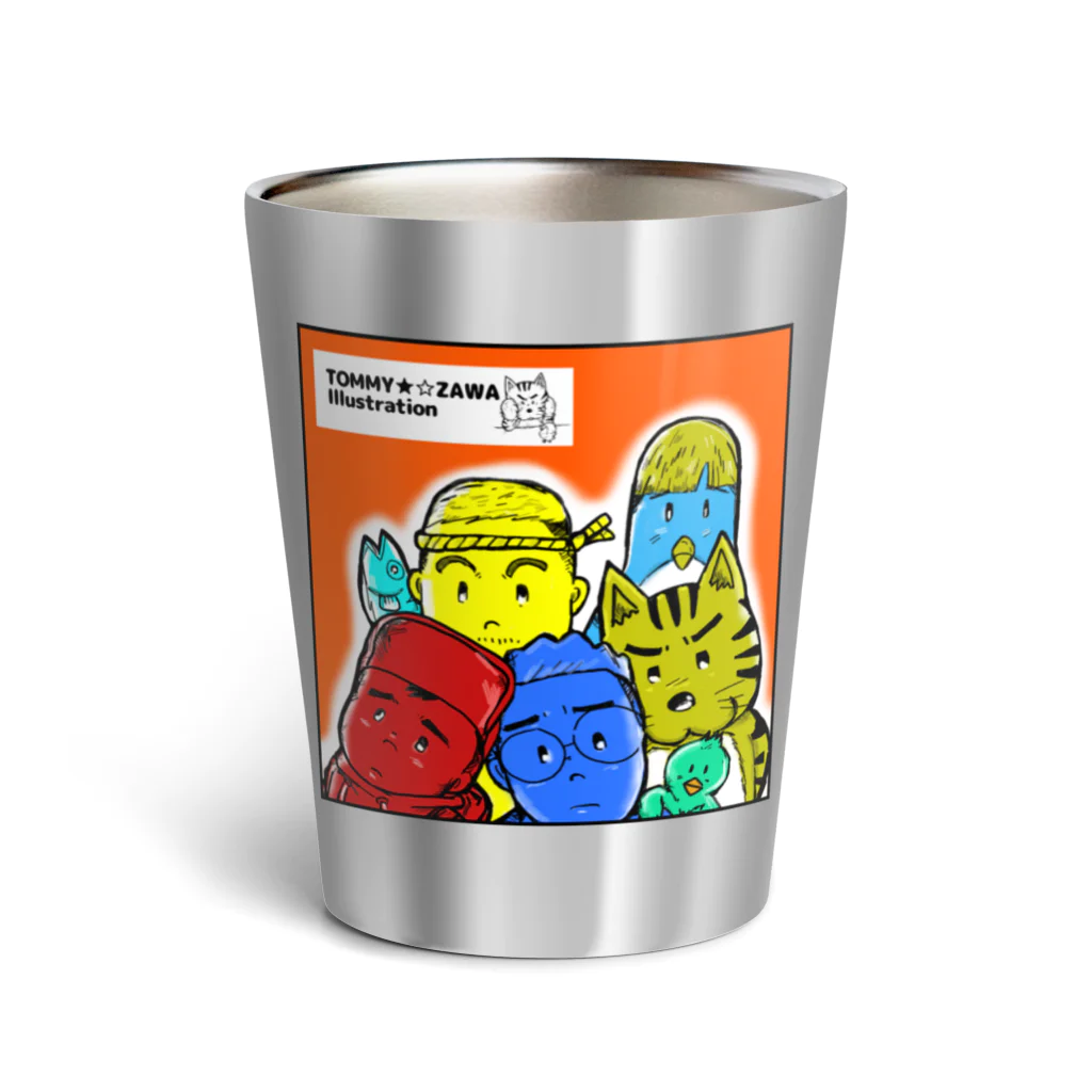 TOMMY★☆ZAWA　ILLUSTRATIONのTOMMY-ZAWA ALL STARS Thermo Tumbler