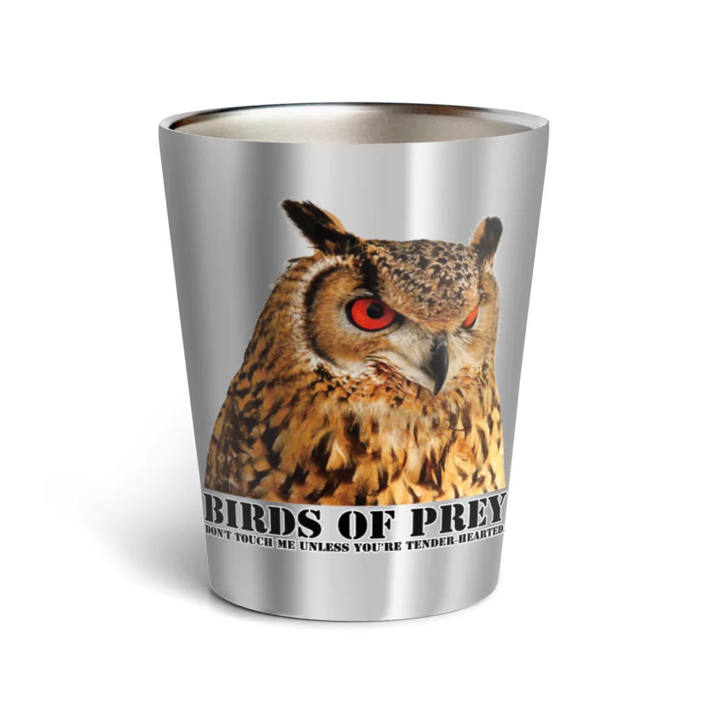 有限会社サイエンスファクトリーのBIRDS OF PREY ベンガルワシミミズク Thermo Tumbler