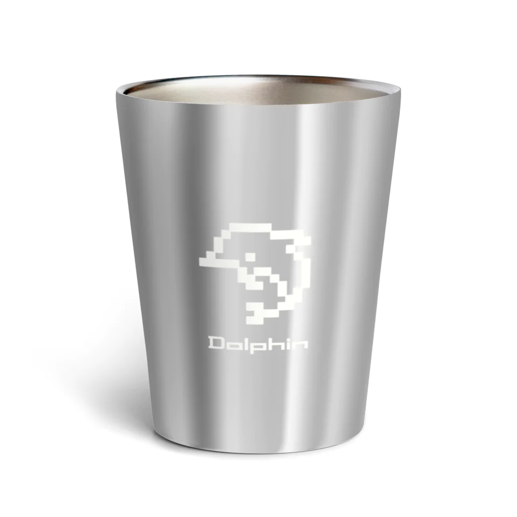 イルカのTシャツ屋さん🐬のかくかくイルカ Thermo Tumbler