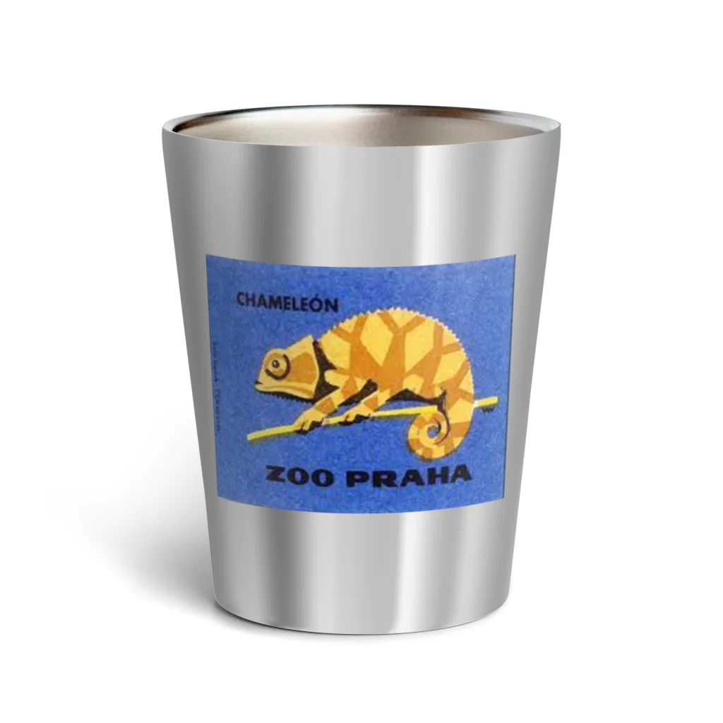 YS VINTAGE WORKSのチェコ・プラハ動物園　カメレオン Thermo Tumbler