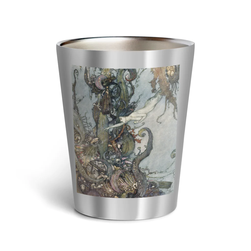 世界の絵画アートグッズのエドマンド・デュラック《人魚姫》 Thermo Tumbler