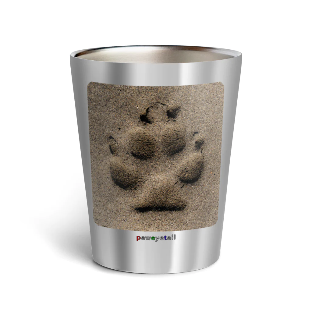 paweyetailの犬の足跡 Thermo Tumbler