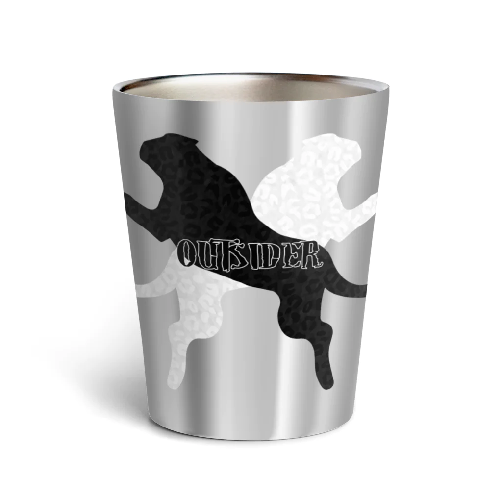 Ａ’ｚｗｏｒｋＳのクロヒョウ＆シロヒョウ～OUTSIDER～ Thermo Tumbler