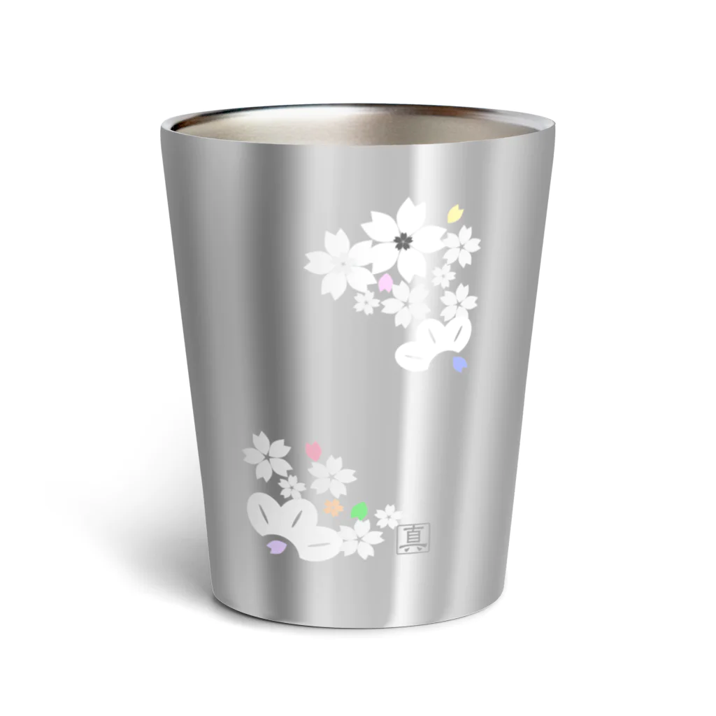 HonNeの桜松R（白） Thermo Tumbler