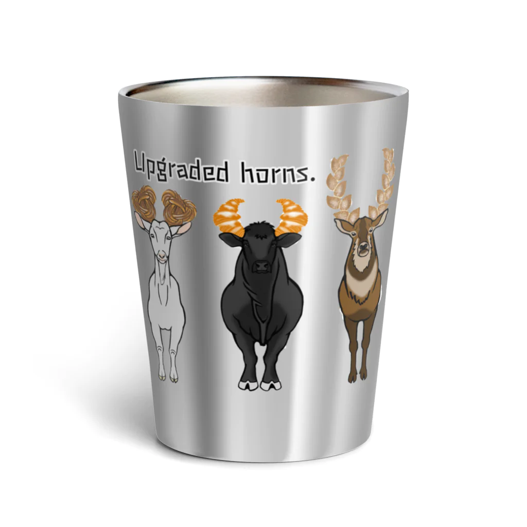 mayon's animal shopのUpgraded horns. つのパン Thermo Tumbler