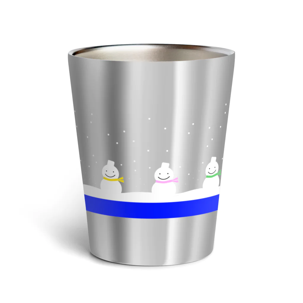 HonNeのゆきだるま　ブルー Thermo Tumbler