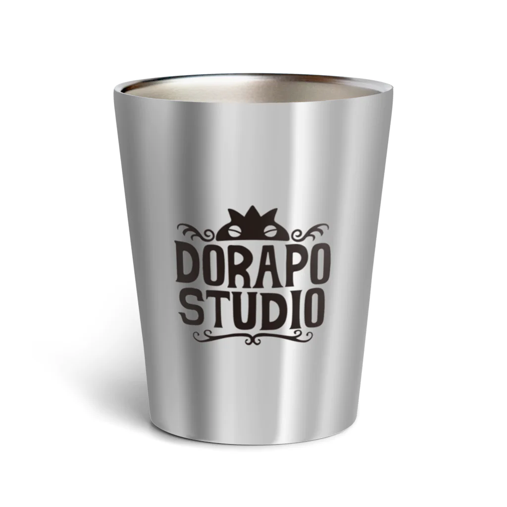 『ドラゴンポーカー』期間限定ショップのドラポスタジオサーモタンブラー(ロゴ黒) Thermo Tumbler