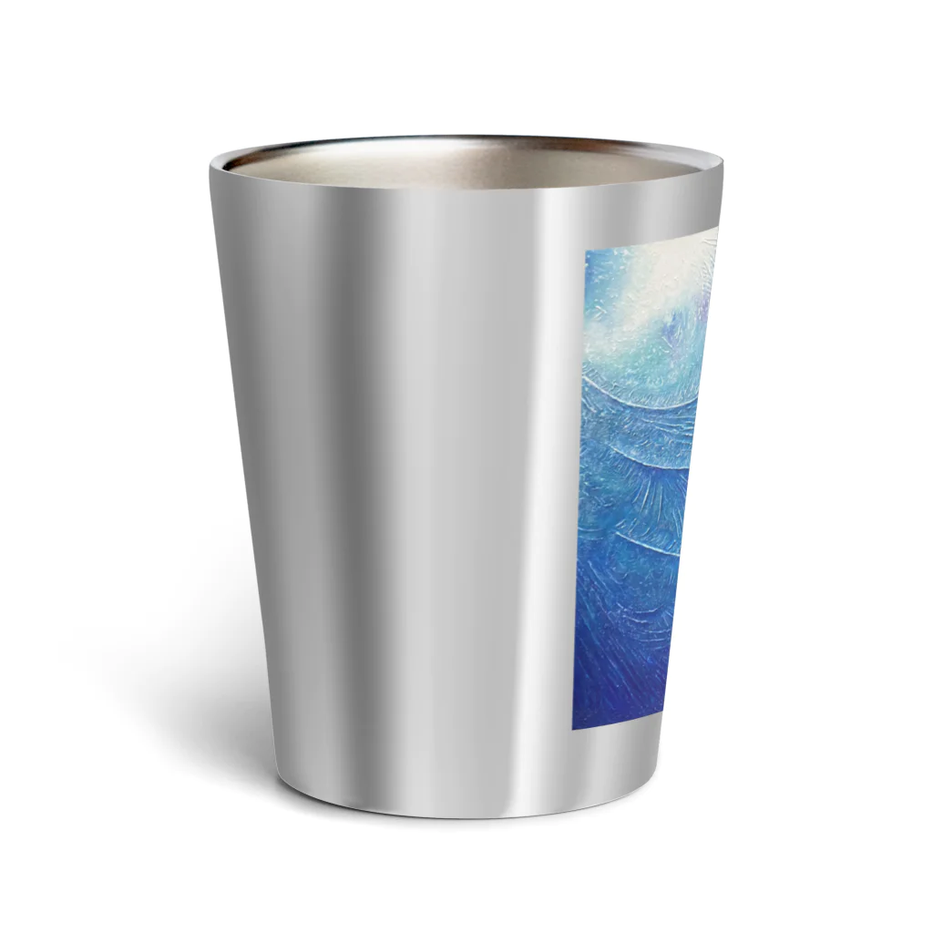 氷紋美術館の天恵〜JapanBlue〜始まりの青 Thermo Tumbler