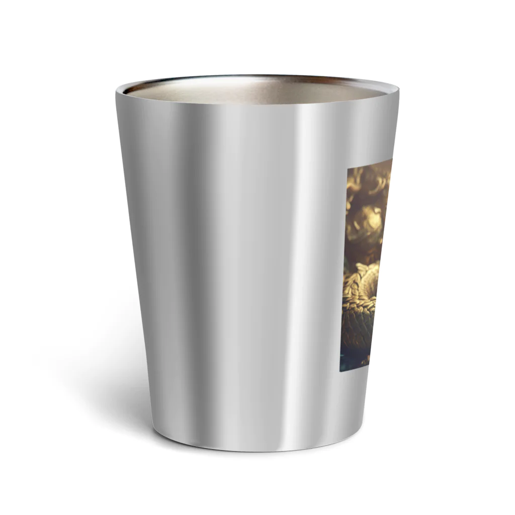 終わらない夢🌈の黄金の龍✨ Thermo Tumbler