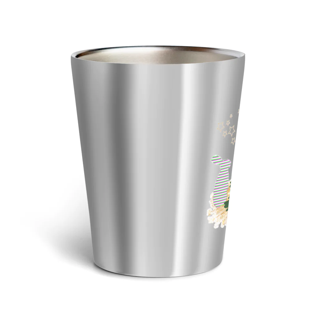 Rabbitflowerのうさのクリスマス Thermo Tumbler