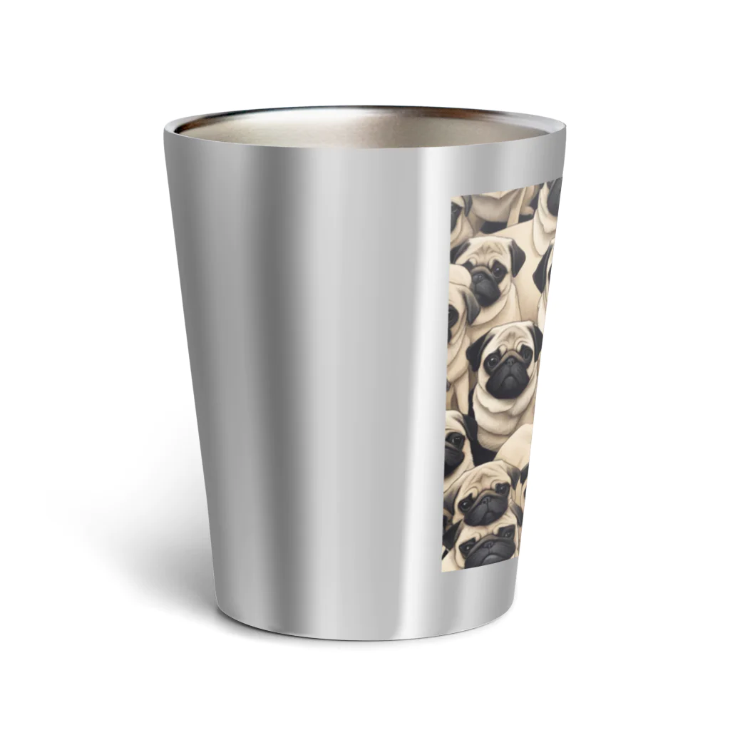 Kおばさんのパグ夫くん Thermo Tumbler