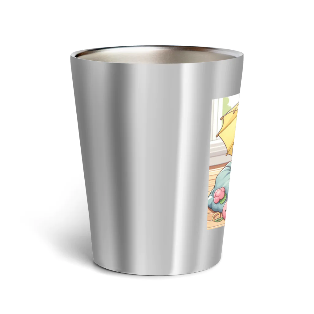 ワンコとにゃんちゃんズのアンブレラシーズー Thermo Tumbler