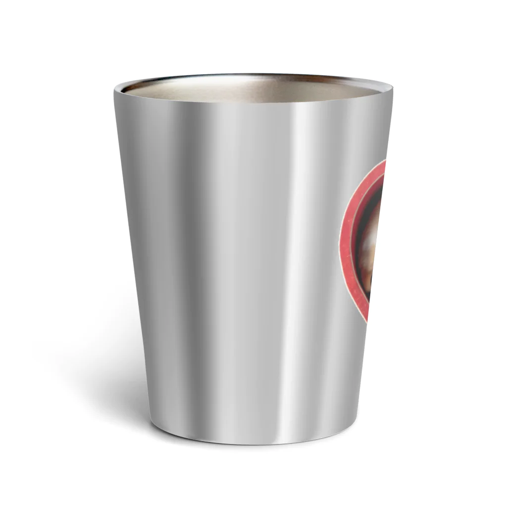 saitosekaiのクリスマスの癒しの子犬 Thermo Tumbler