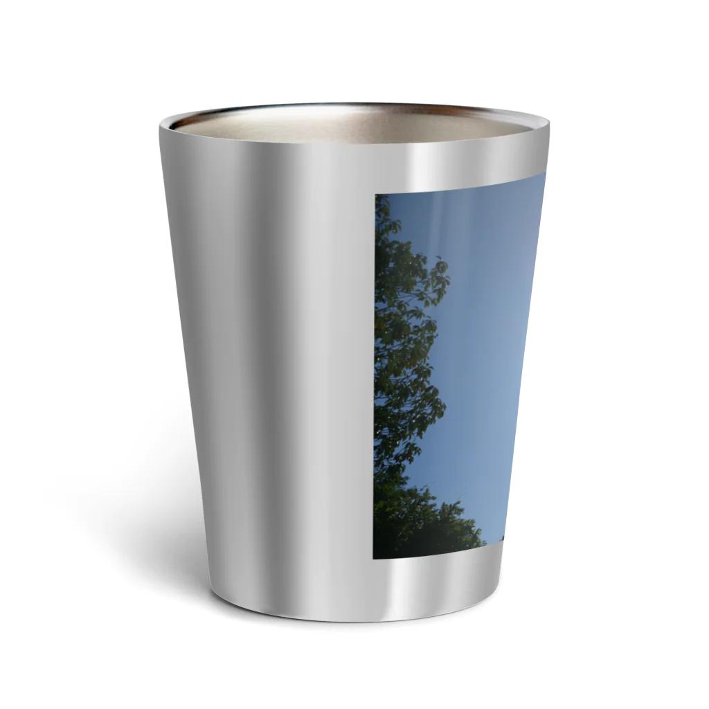 令和ベイビーのヤシの木と太陽 Thermo Tumbler