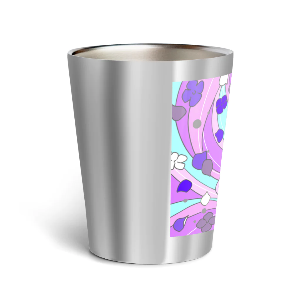 Ｍ✧Ｌｏｖｅｌｏ（エム・ラヴロ）のあじさい（６月の誕生花） Thermo Tumbler