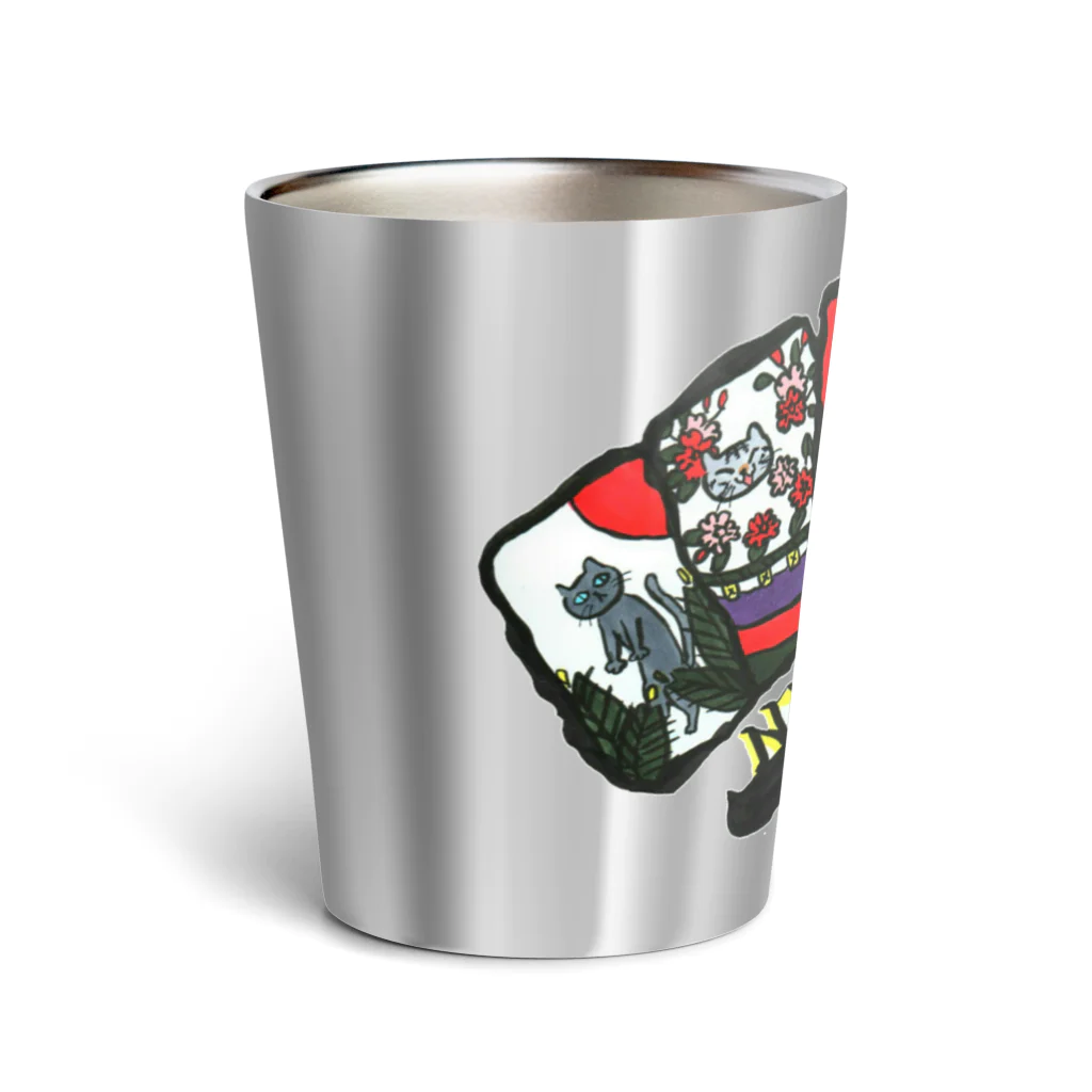 miku'ꜱGallery星猫の花札にゃんズ「にゃんこう」 Thermo Tumbler