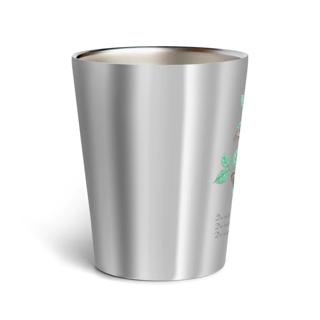 kitaooji shop SUZURI店のアカボシゴマダラとエノキ Thermo Tumbler