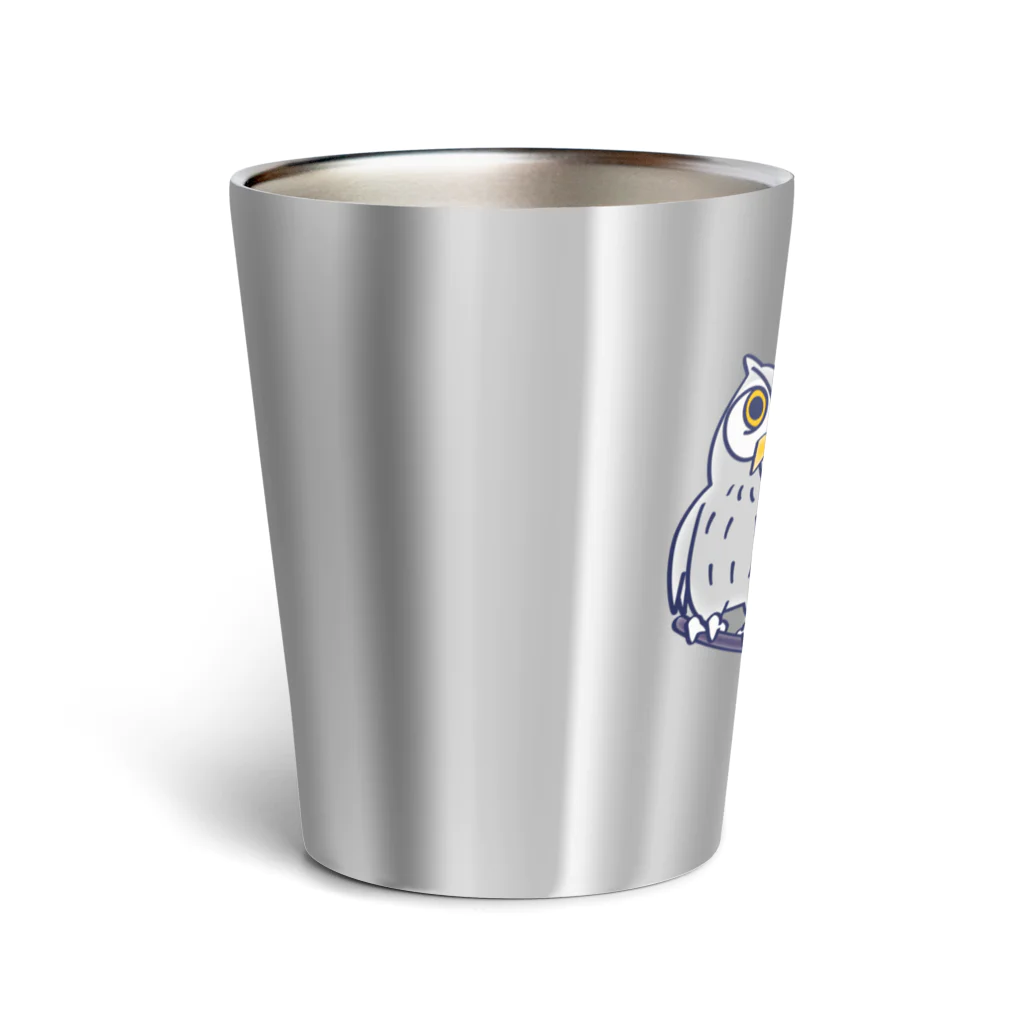 イラスト MONYAAT のCT71 夜の誘惑 HORNED OWL_A Thermo Tumbler