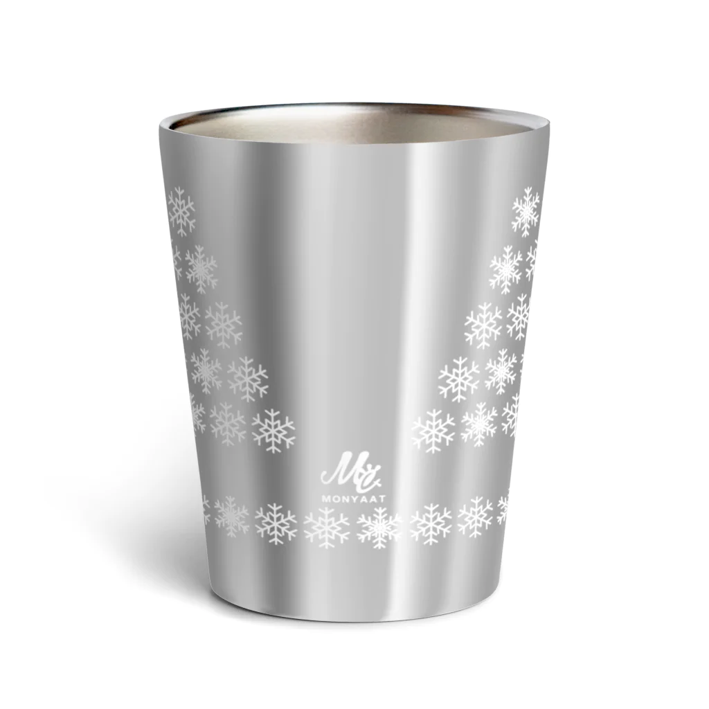 イラスト MONYAAT のCT75あひるのおひるさんのスキーE*ブラウン Thermo Tumbler