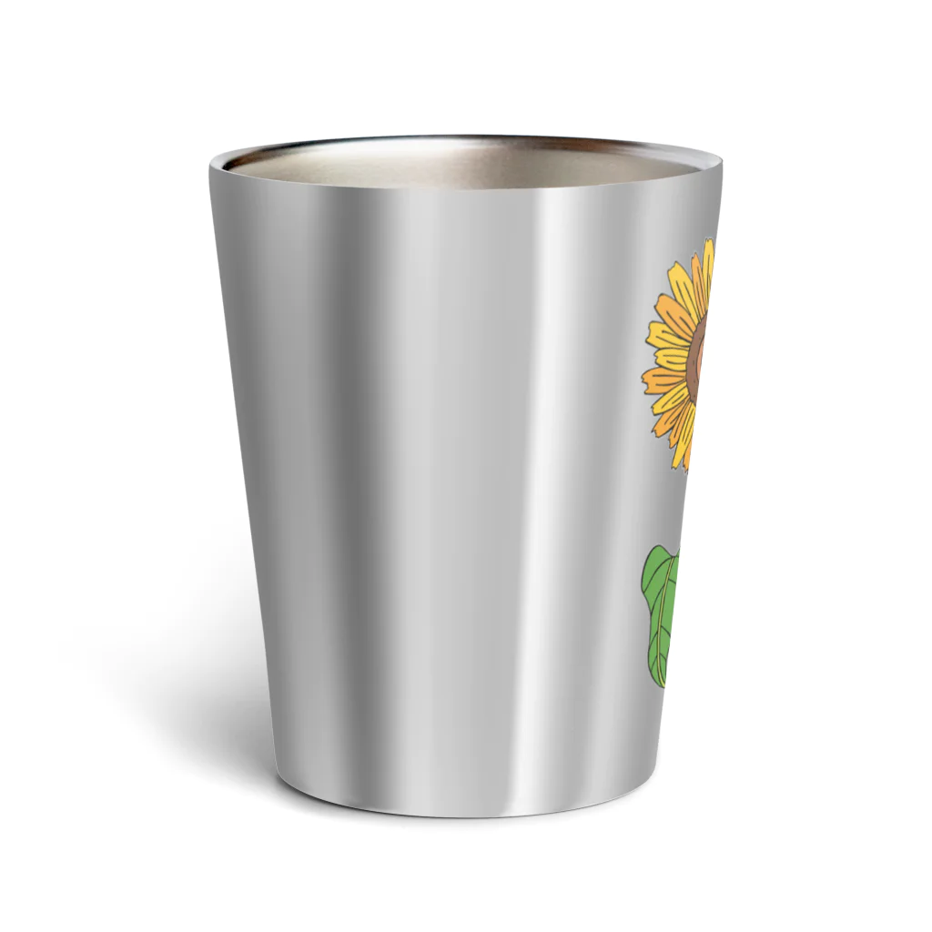 prunelleのうさぎひまわり Thermo Tumbler