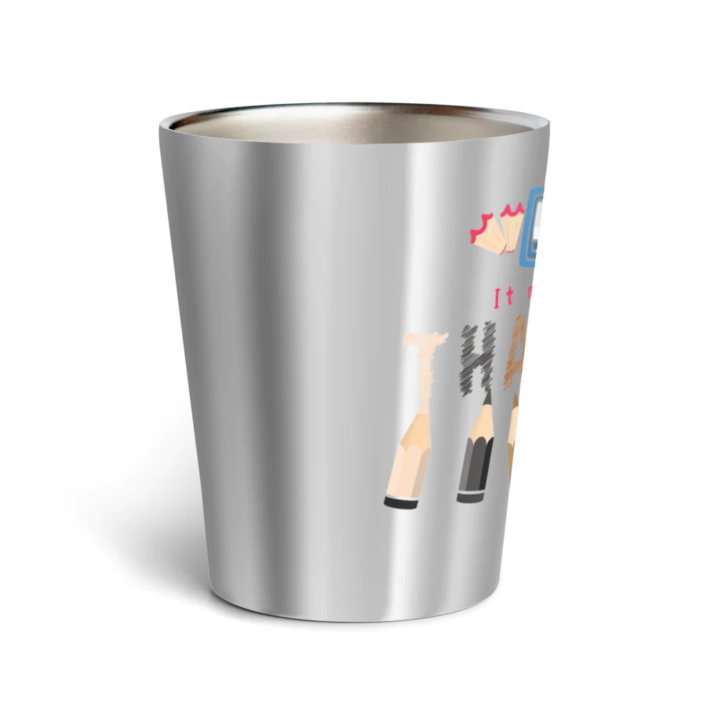 イラスト MONYAAT のちびた色鉛筆*A Thermo Tumbler