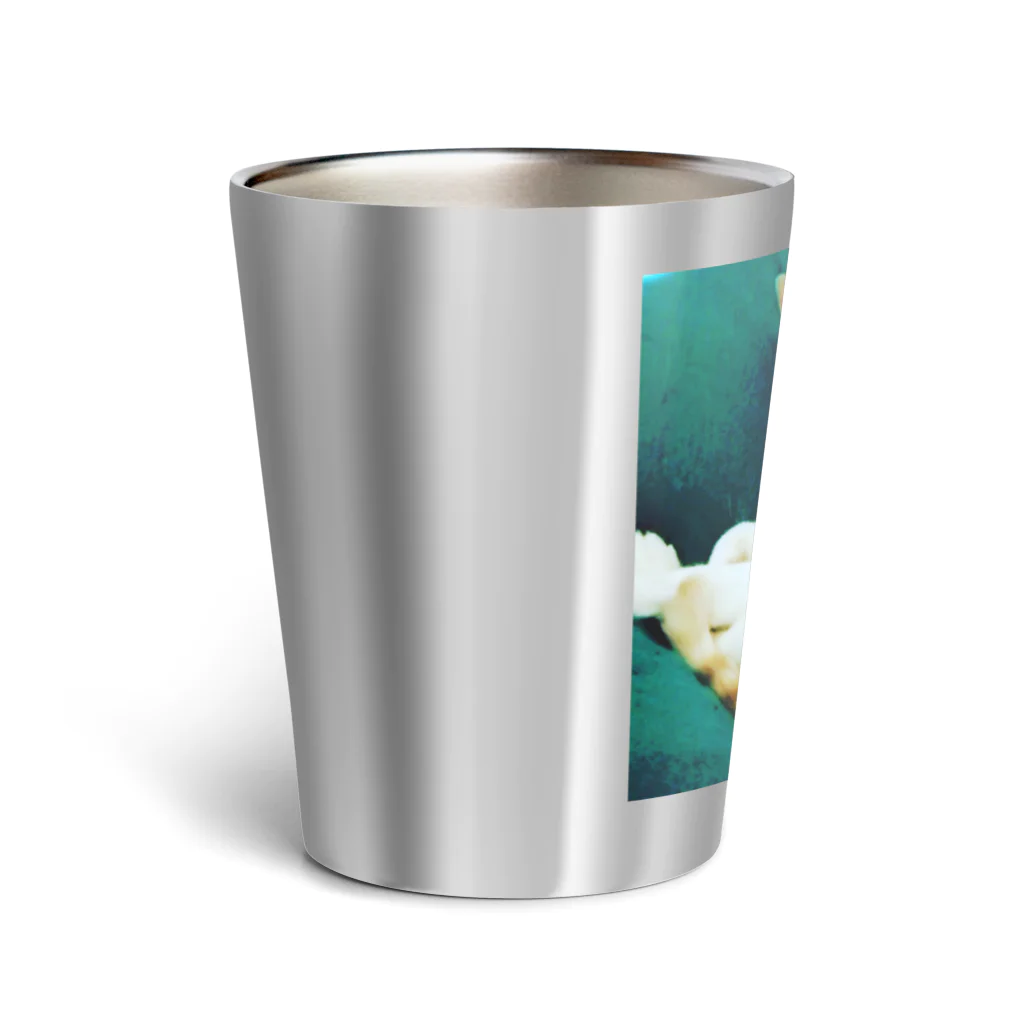 葉のり猫ショップのPretty in green サーモタンブラー Thermo Tumbler