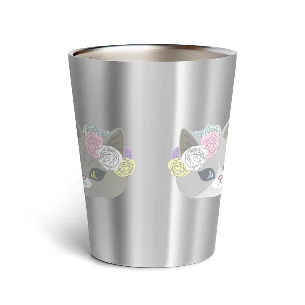 sachiko2004shopの花と猫 Thermo Tumbler