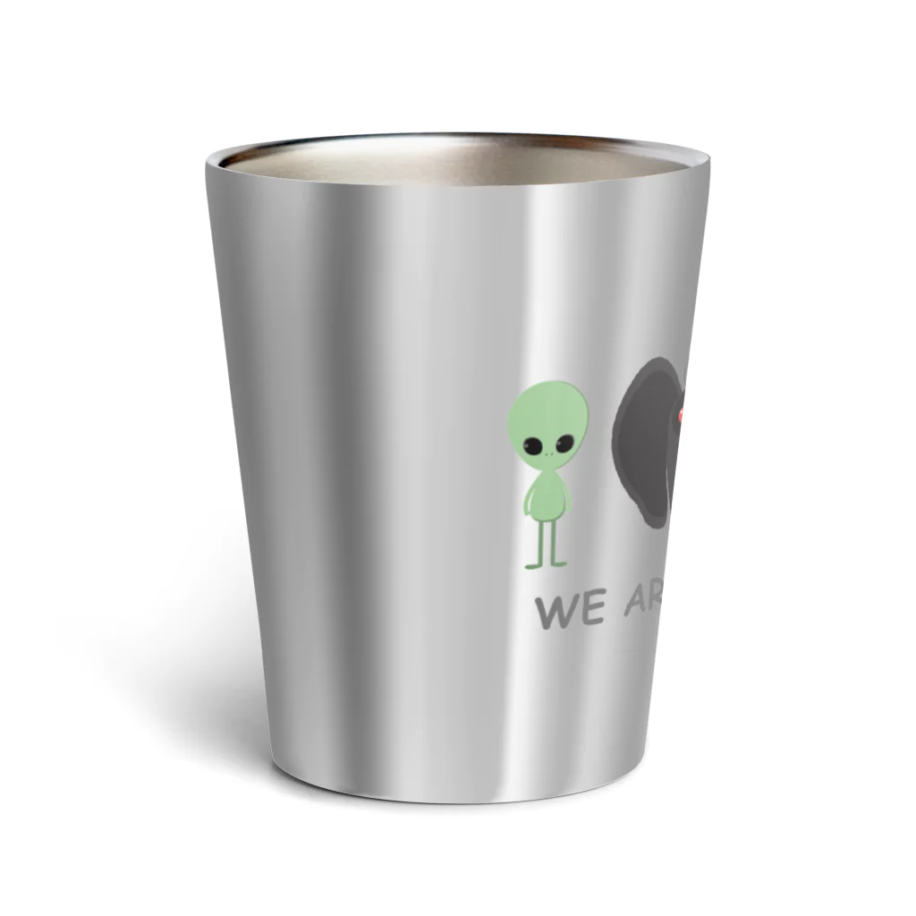 無名販売店 suzuri支店のWE ARE ALIEN'S PETS. Thermo Tumbler