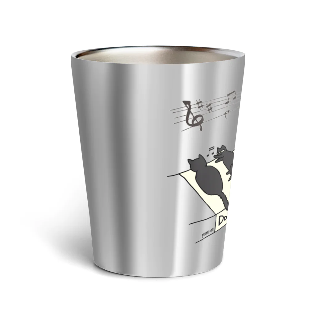 yama-onの猫が踏んじゃった Thermo Tumbler