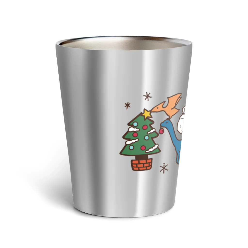 Andiamoの恐竜たちのクリスマス Thermo Tumbler