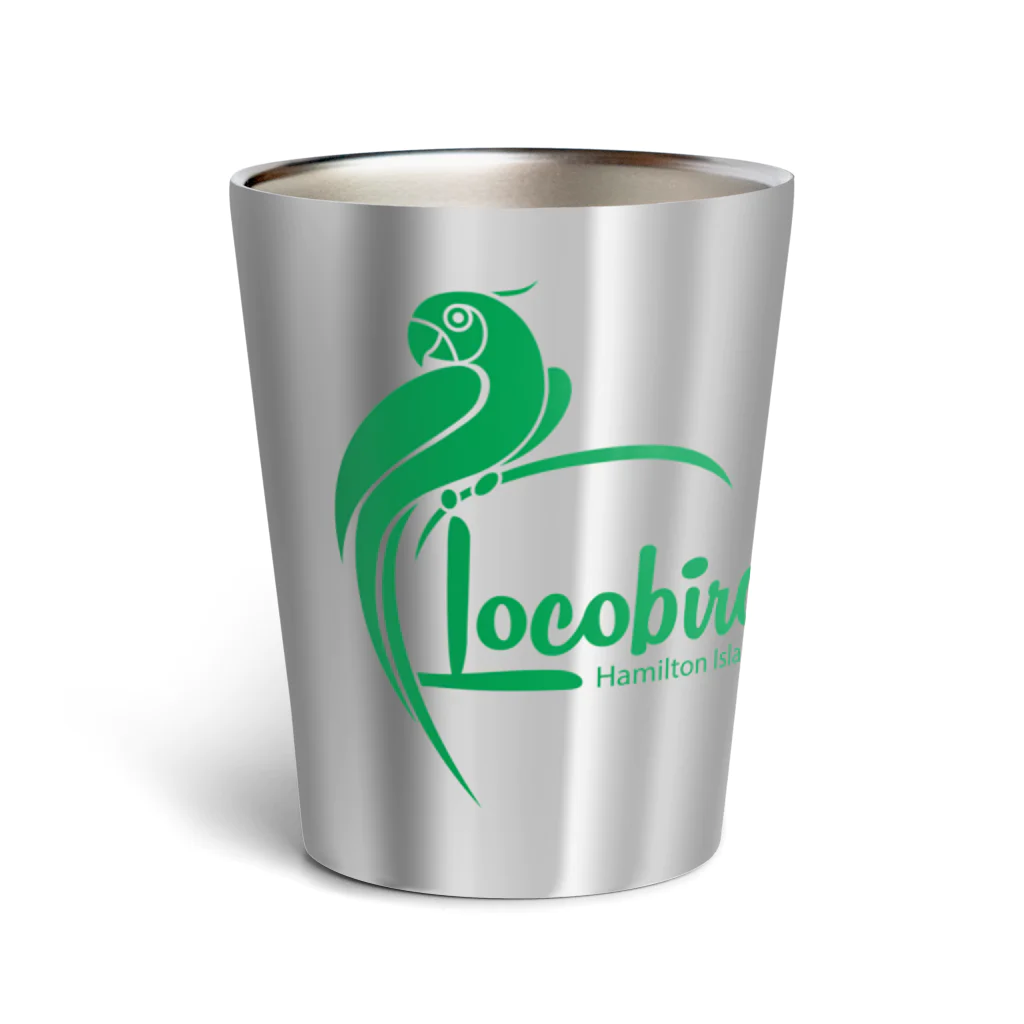 TensGraphyのLocobird green サーモタンブラー