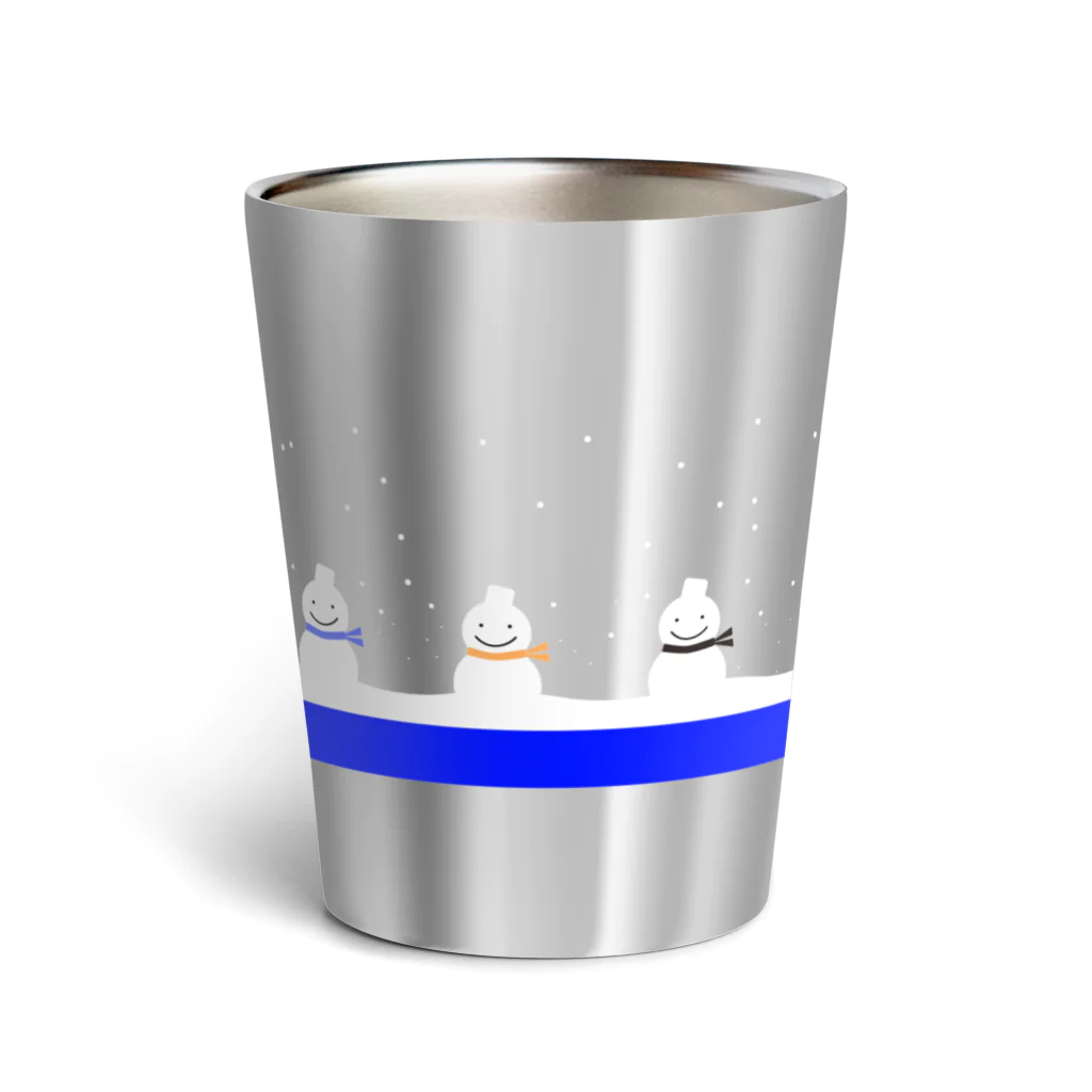 HonNeのゆきだるま　ブルー Thermo Tumbler